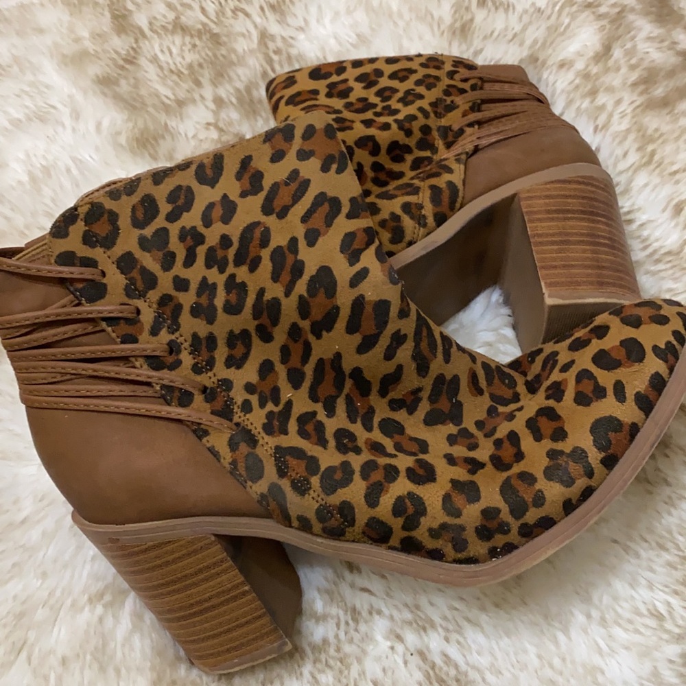 Cheetah booties